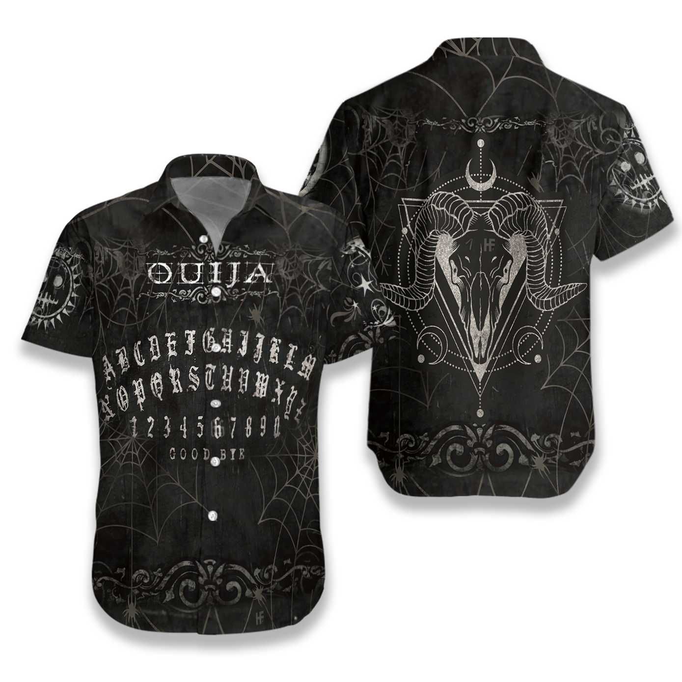 Wicca Ouija Board Amazing Design Black Hawaiian Shirt   20052601