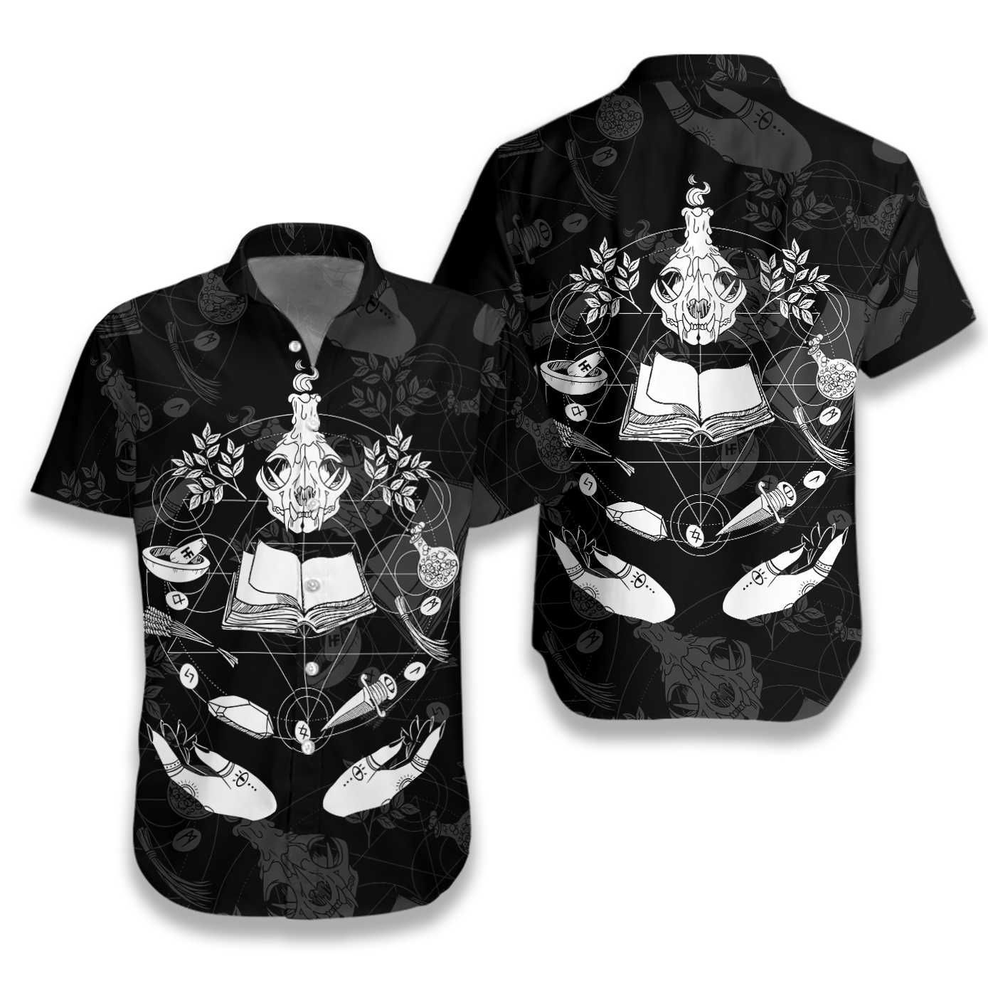 Wicca Tools Best Design Black Hawaiian Shirt   13053892