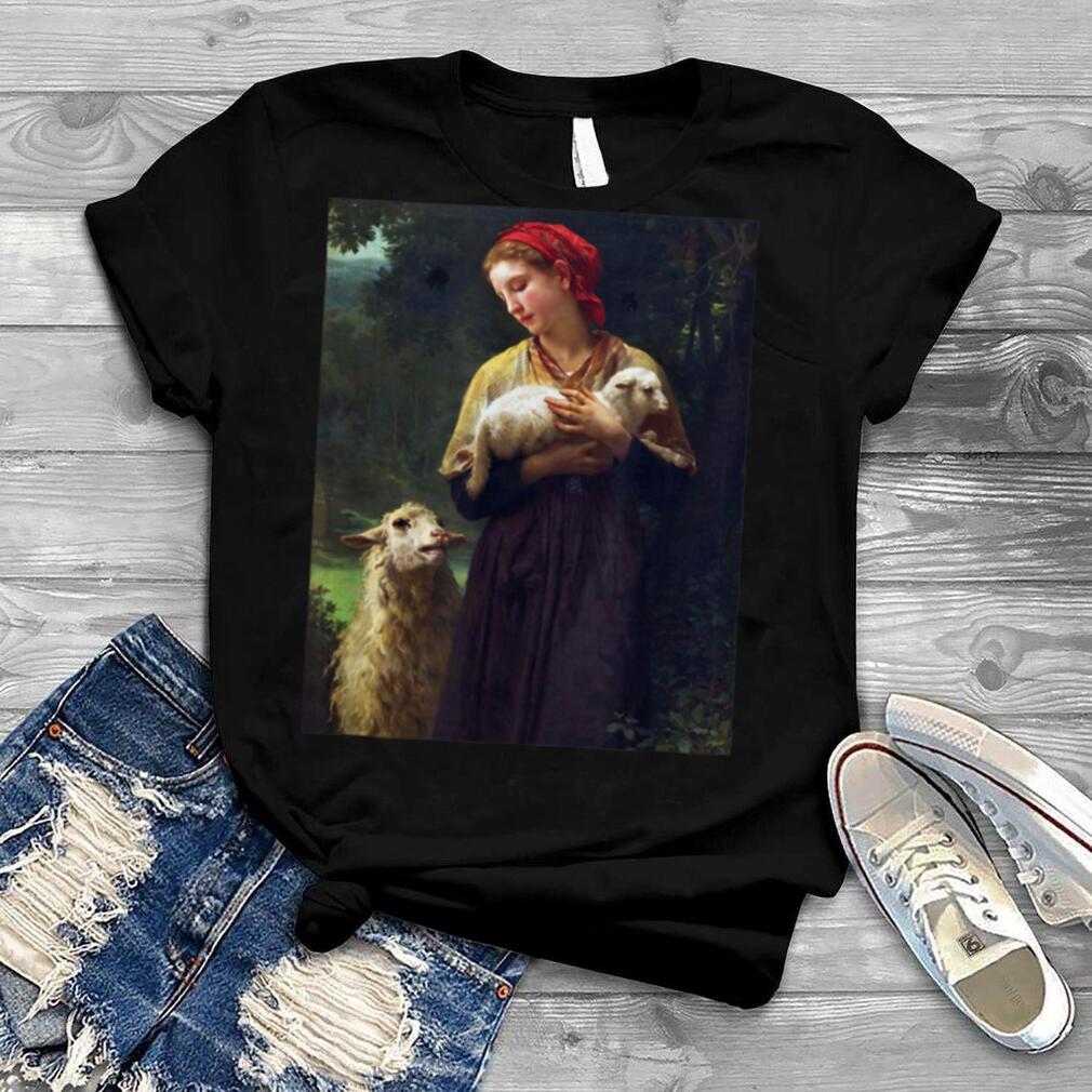 William Adolphe Bouguereau   The Shepherdess #2 Art T Shirt B0B4T3BKMX