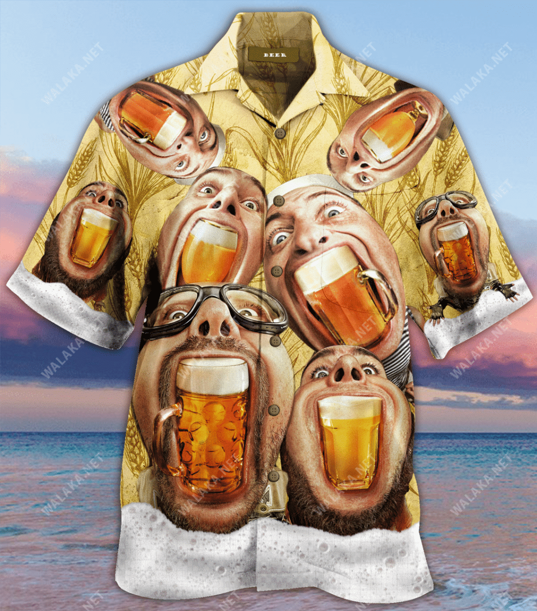 Wish You Were Beer Colorful Good Quality Hawaiian Shirt   19052072