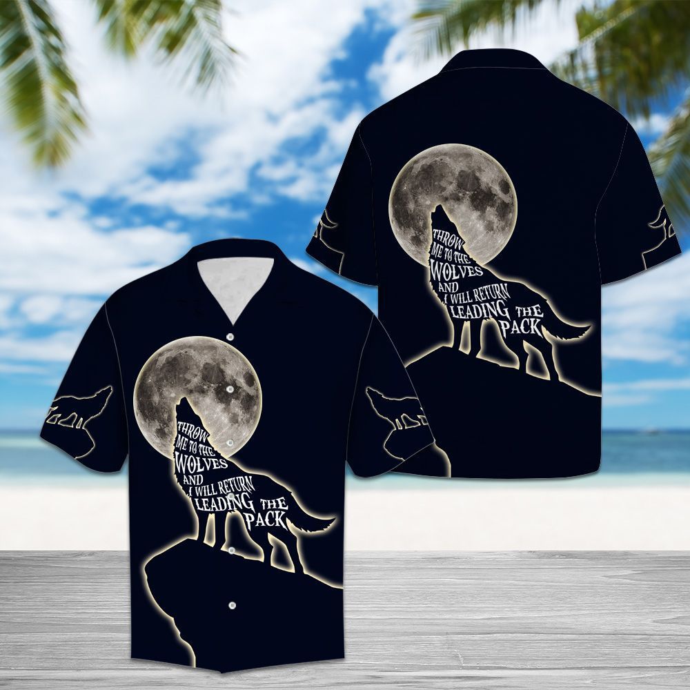 Wolf Black Basic Unisex Hawaiian Shirt For Men And Women CTC07042758