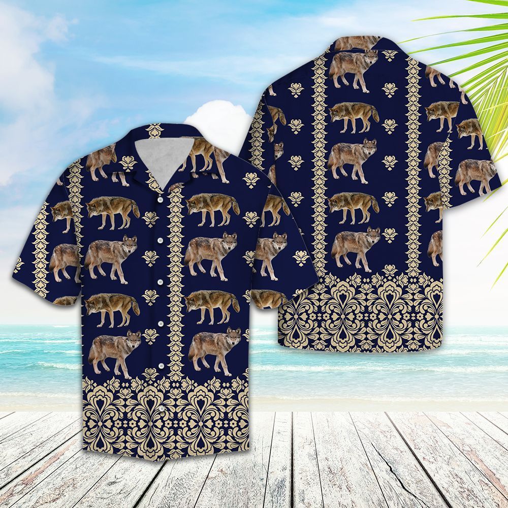 Wolf Lover Blue Amazing Design Unisex Hawaiian Shirt For Men And Women   04062637