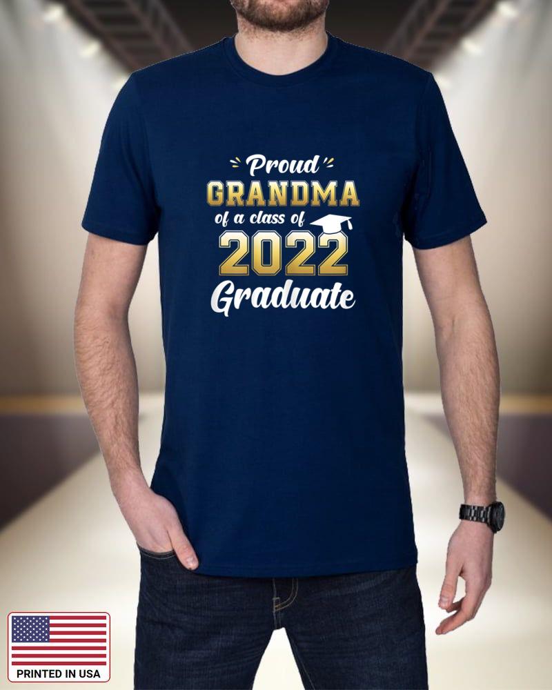 Womens Proud Grandma of a Class of 2022 Graduate Shirt Senior 22 BDP2X