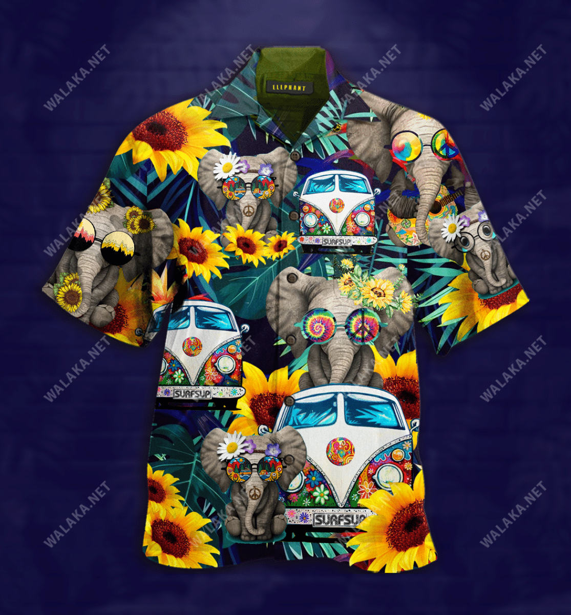 Wonderful Camping Elephant Colorful Good Hawaiian Shirt   19052023
