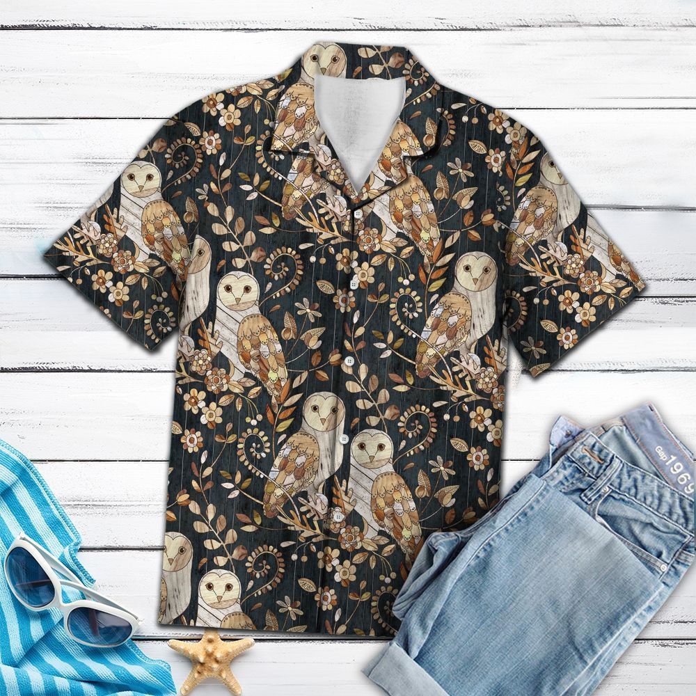 Wonderland Owl Tan Best Design Unisex Hawaiian Shirt For Men And Women   04062696