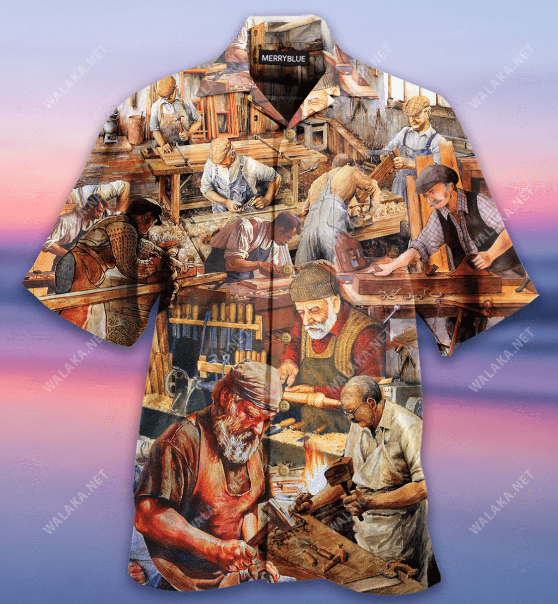 Woodworking Is Therapy Colorful Nice Hawaiian Shirt   19051989