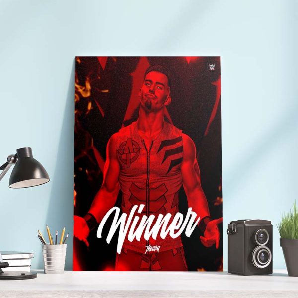 WWE And Still US Champion Theory 1 Winner Hell In A Cell Home Decor Poster Canvas