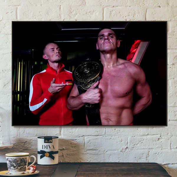 WWE Smack Down Gunther Champs Intercontinental Champion Home Decor Poster Canvas