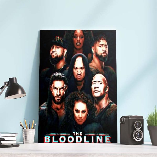 WWE The Bloodline Celebrities Roman Reigns The Rocks Home Decor Poster Canvas