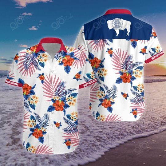 Wyoming Hawaii Pattern Colorful Amazing Unisex Hawaiian Shirt For Men And Women   2905211