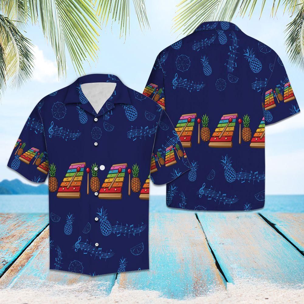 Xylophone Musical Navy Best Design Unisex Hawaiian Shirt For Men And Women CTC25036254