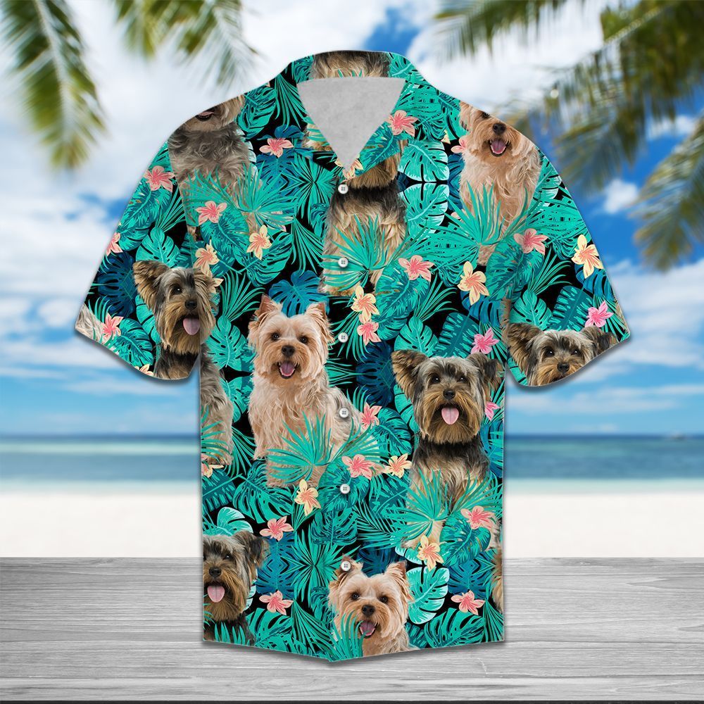 Yorkshire Terrier Tropical Colorful High Quality Hawaiian Shirt   18051399