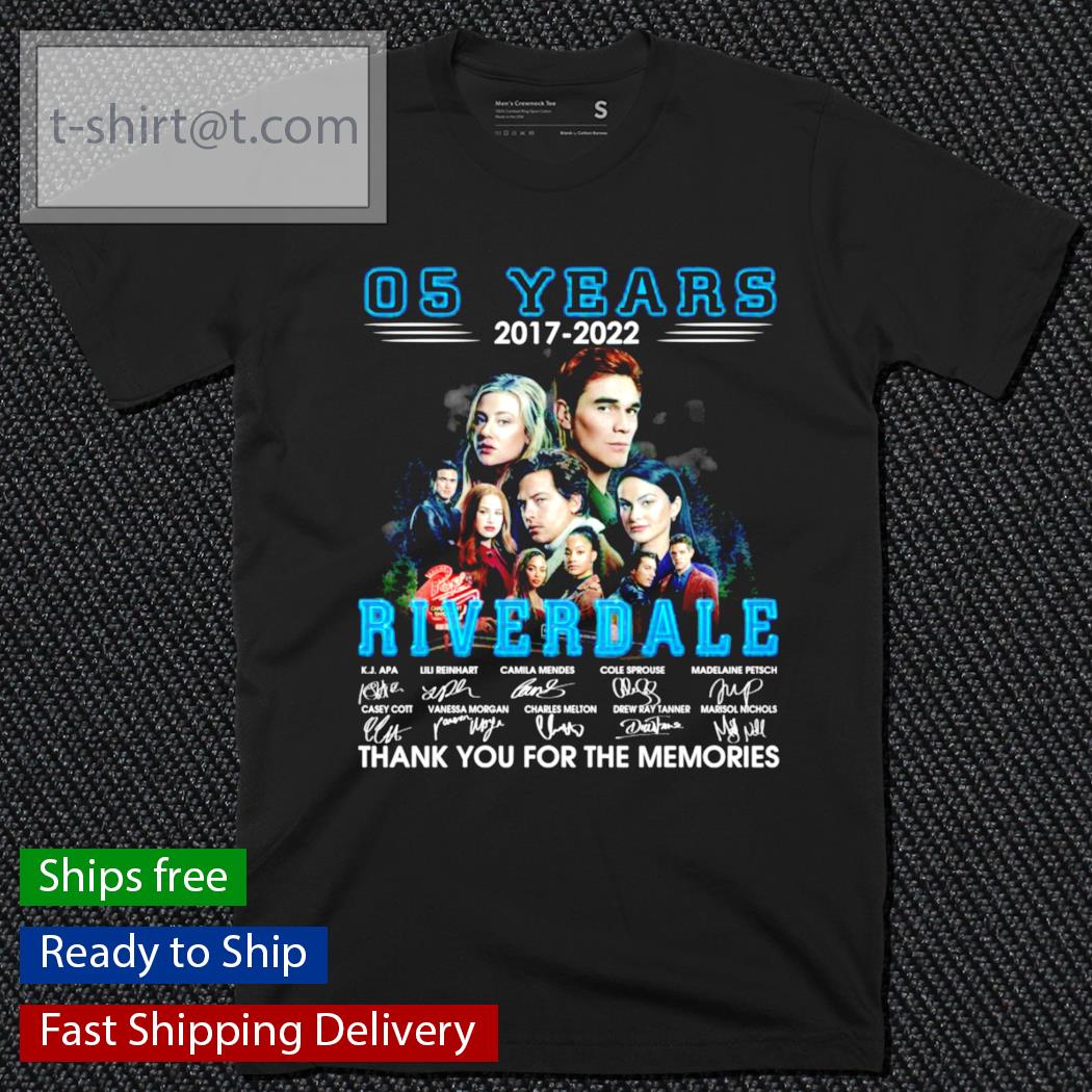 05 years 2017-2022 Riverdale signatures shirt