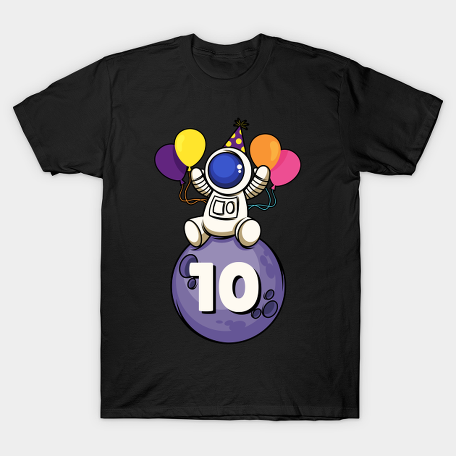 10 Years Old Space Birthday 10th Birthday T-shirt, Hoodie, SweatShirt, Long Sleeve.png