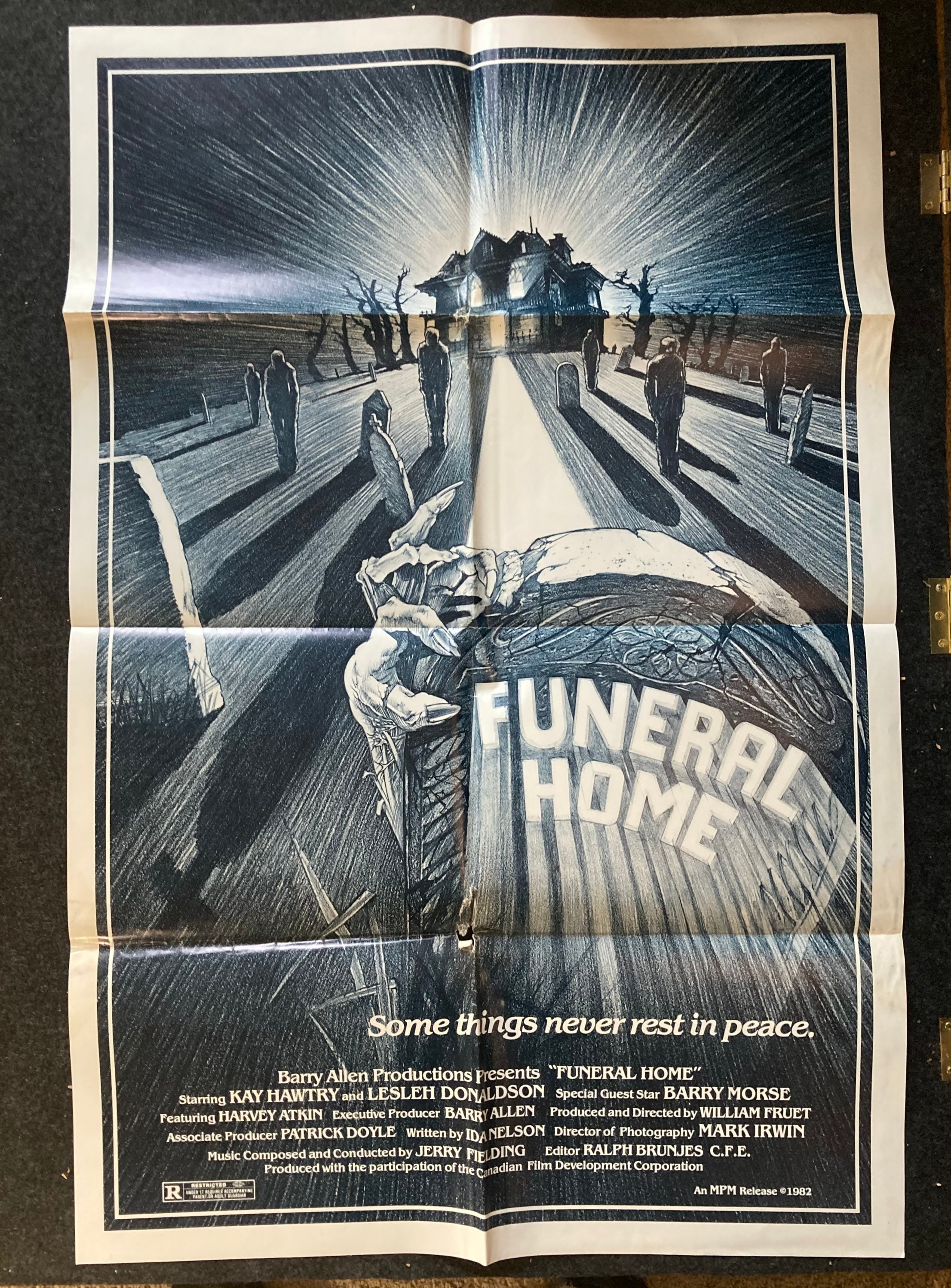 1980 Zombie Horror – Funeral Home- Shlock Grindhouse Monster Movie – Vintage Original Movie Poster 27” x 41”