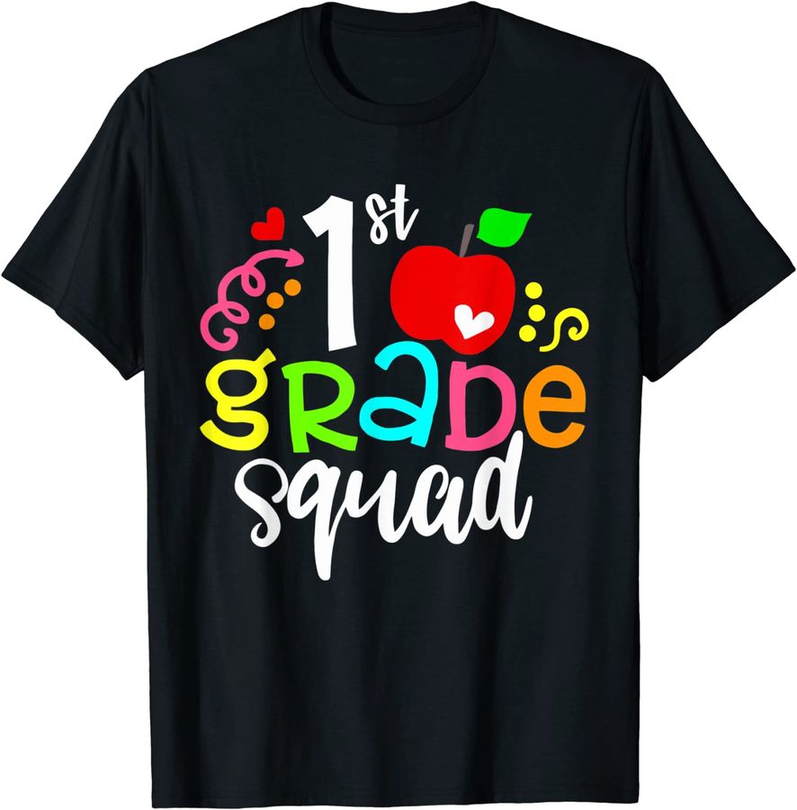 1st Grade Squad Shirt Funny First Grade Team Back To School