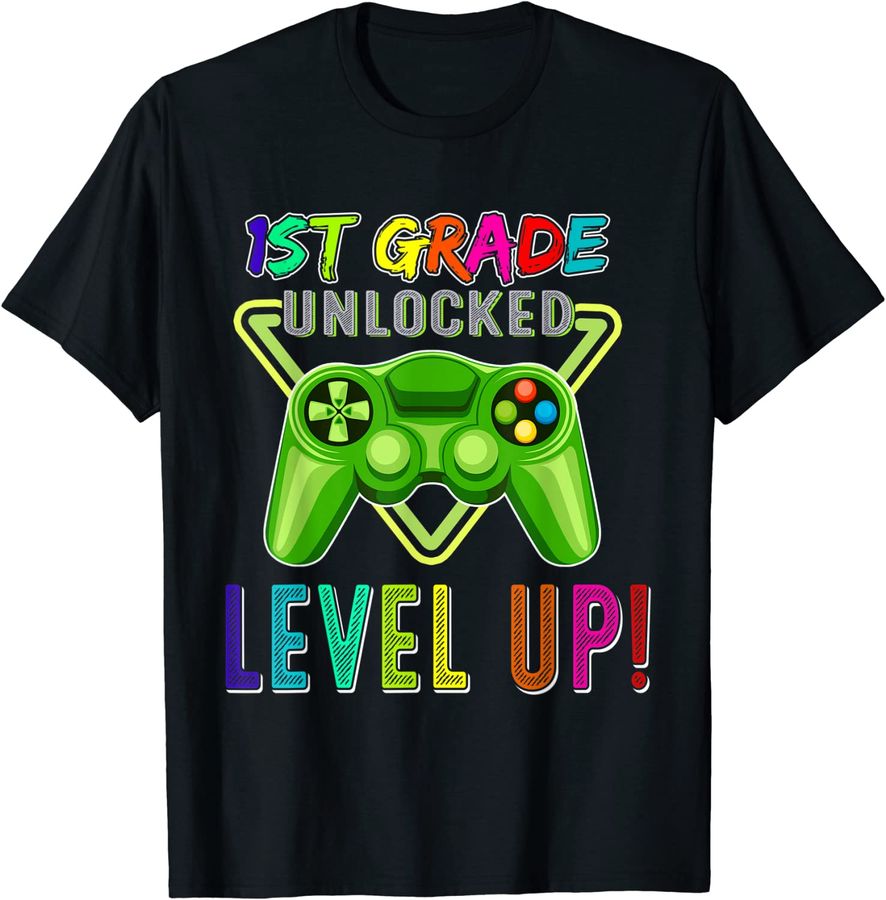 1st Grade Unlocked Level Up Gamer Back To School First Grade_1