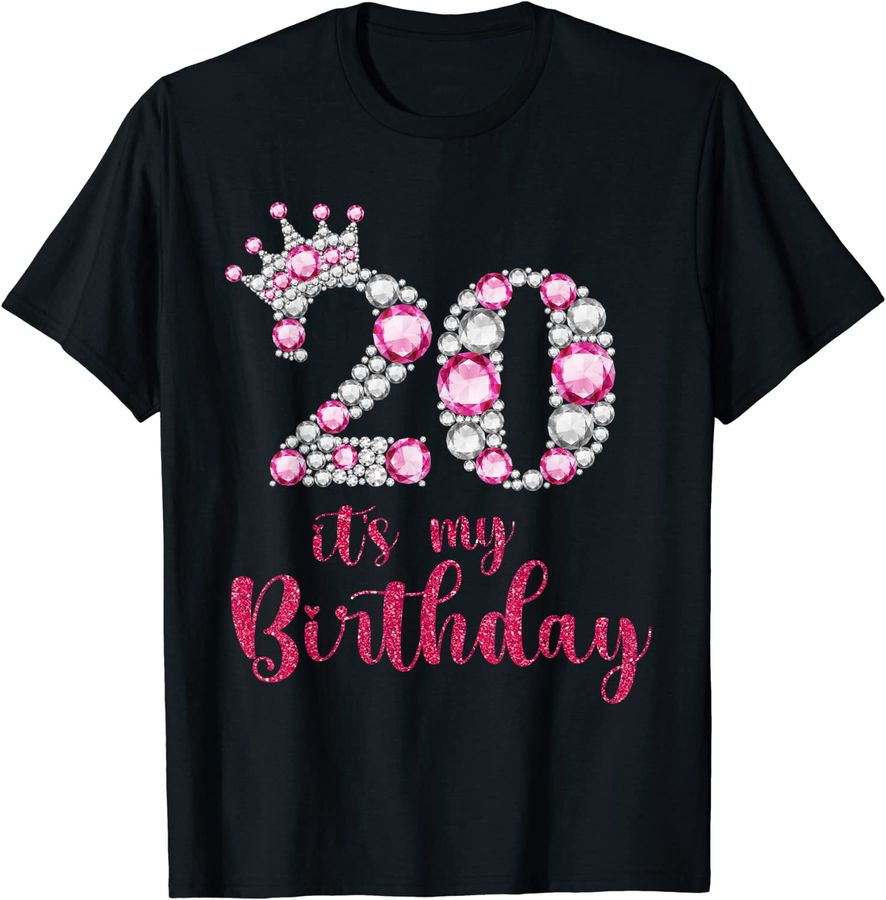 20 It's My Birthday 20th Birthday 20 Years Old Bday