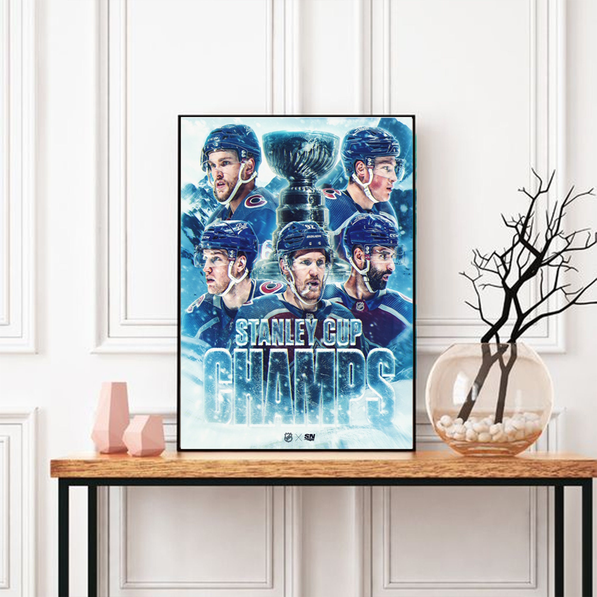 2022 Colorado Avalanche Stanley Cup Champions Fan Canvas Poster