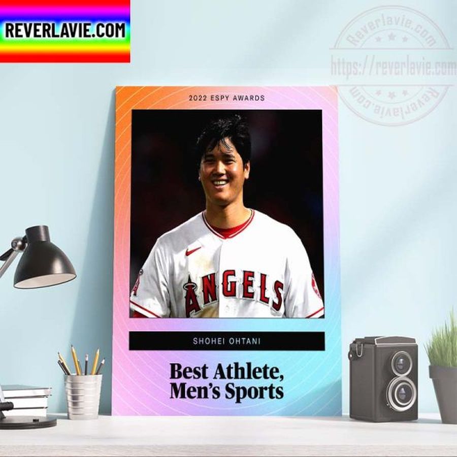 2022 ESPYS Awards Shohei Ohtani Best Athlete Men’s Sports Home Decor Poster Canvas