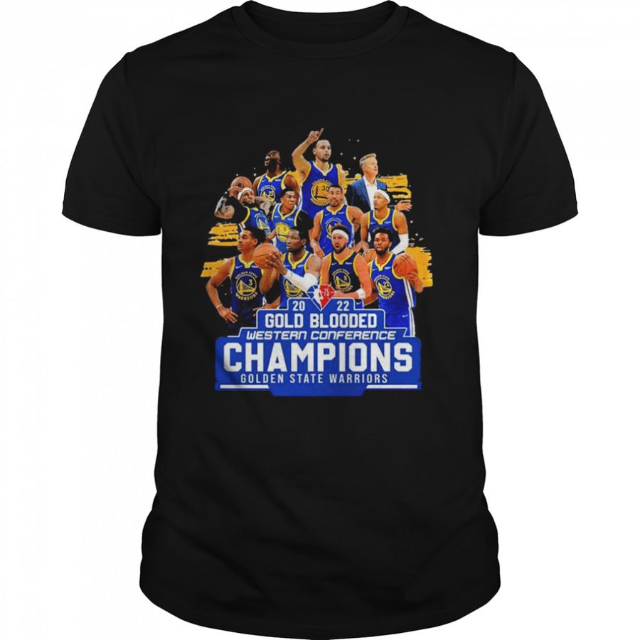 2022 Gold Blooded Western Conference Champions Golden State Warriors shirt