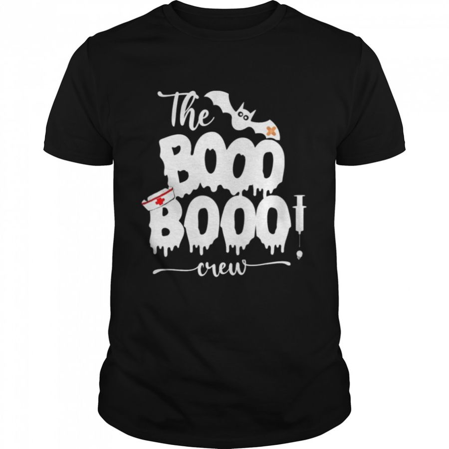 2022 nurse Halloween Ghost The Booo Booo Bat Crew T-shirt