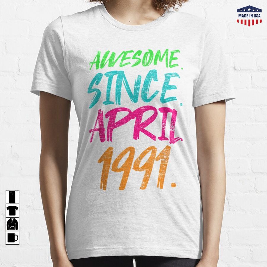 29th Birthday Gifts  Awesome Since April 19911294 Essential T-Shirt