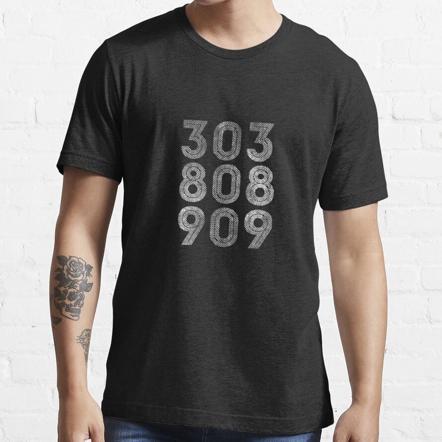 303, 808, 909 Synth Drum Machine Essential T-Shirt