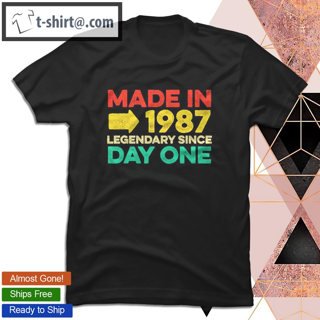 34 Years Old Men Women Born In 1987 Gifts For Birthday T-shirt