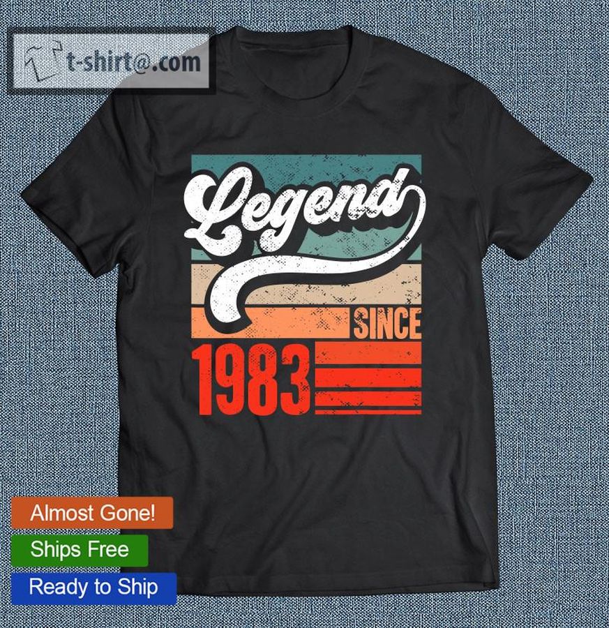 38Th Birthday Vintage 1983 38 Years Old For Women Men Retro T-shirt