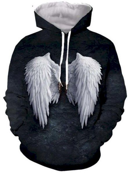 Women Men 3D Print Hoodies Pullover Sweatshirts Lucifer Casual Plus Size Tops