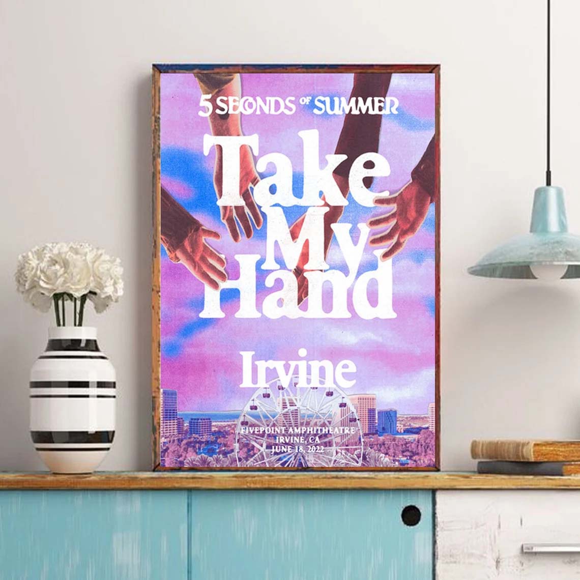 5 Seconds Of Summer Take My Hand Canvas Poster