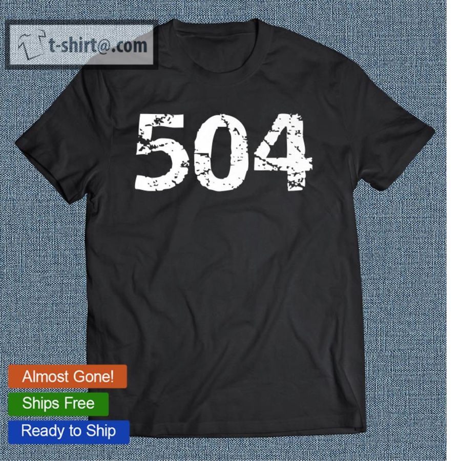 504 Area Code New Orleans Area Code Men’s Louisiana Gift 504 Premium T-shirt