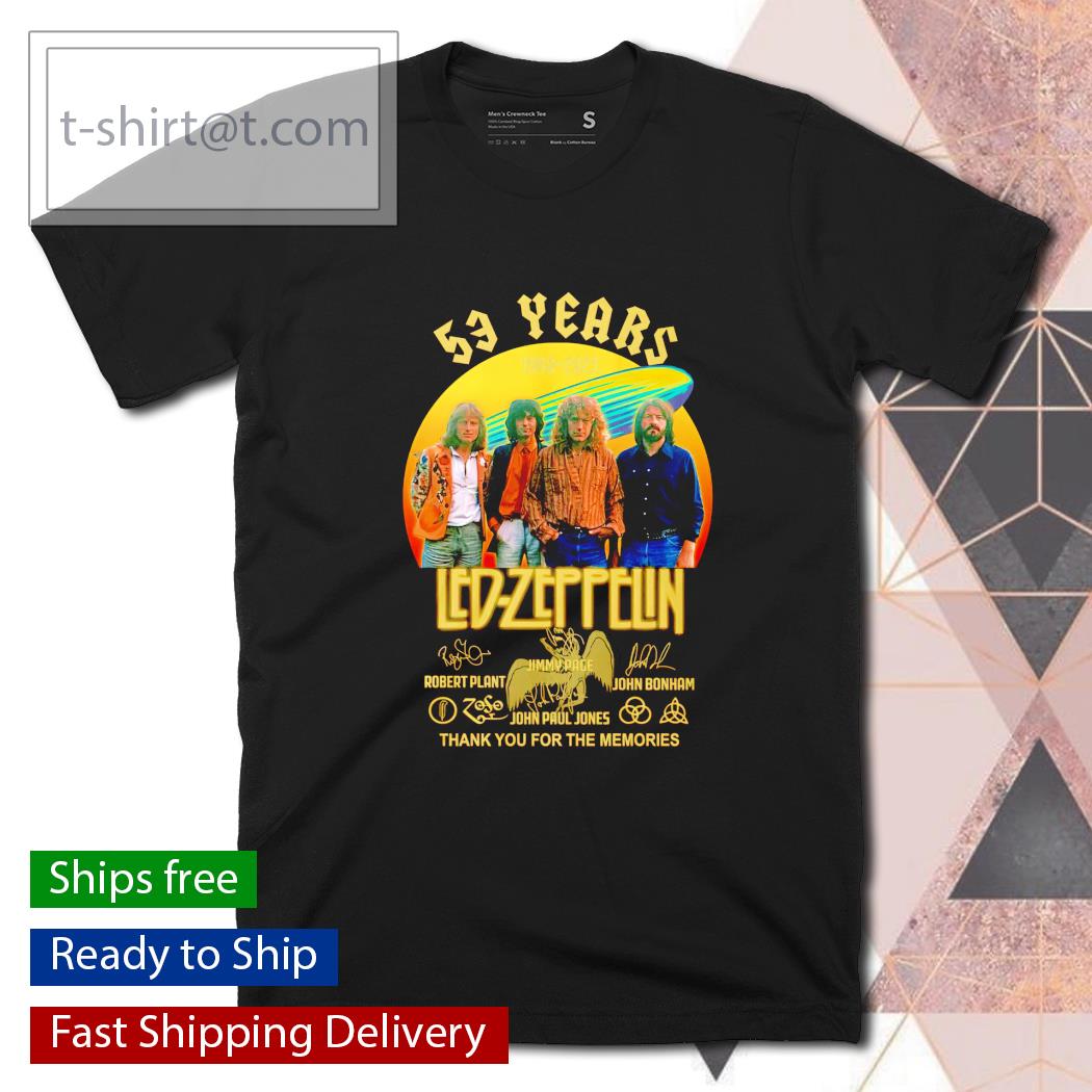 53 years Led Zeppelin thank you for the memories shirt