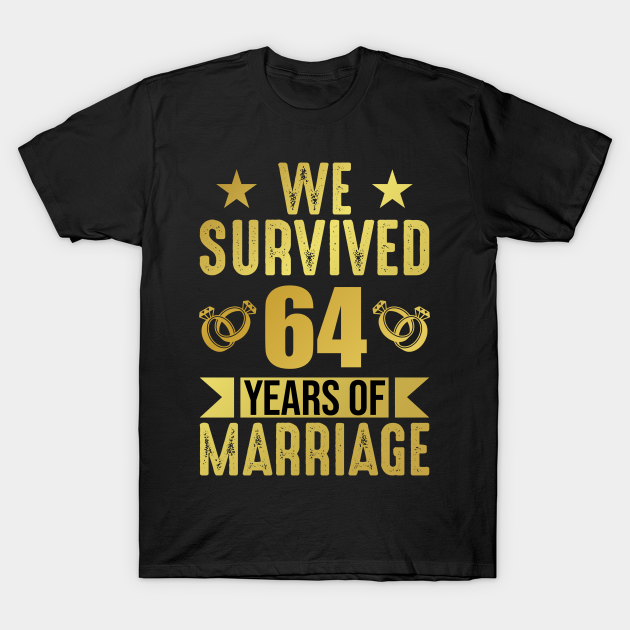 64th Wedding Anniversary for married couple, 64 Years of Marriage T-shirt, Hoodie, SweatShirt, Long Sleeve