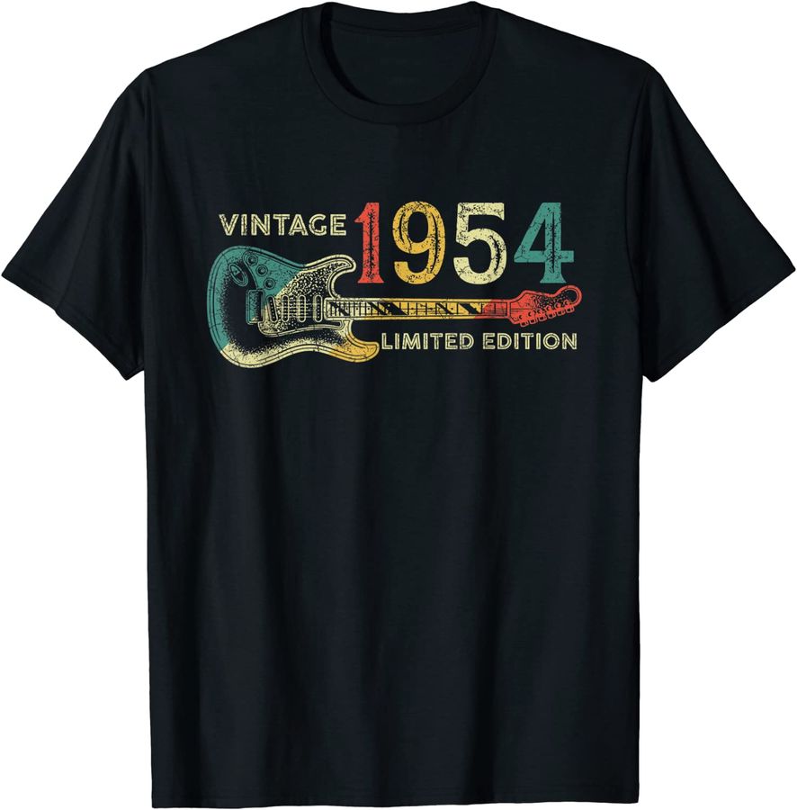 68th birthday gifts for men women Guitar Player Born in 1954