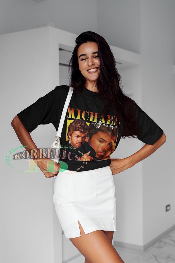 90s George Michael Retro Portrait Unisex T-Shirt