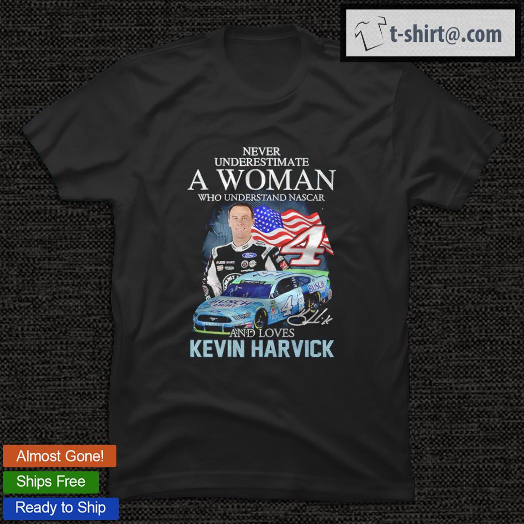 A woman who understand Nascar and loves Kevin Harvick signature shirt