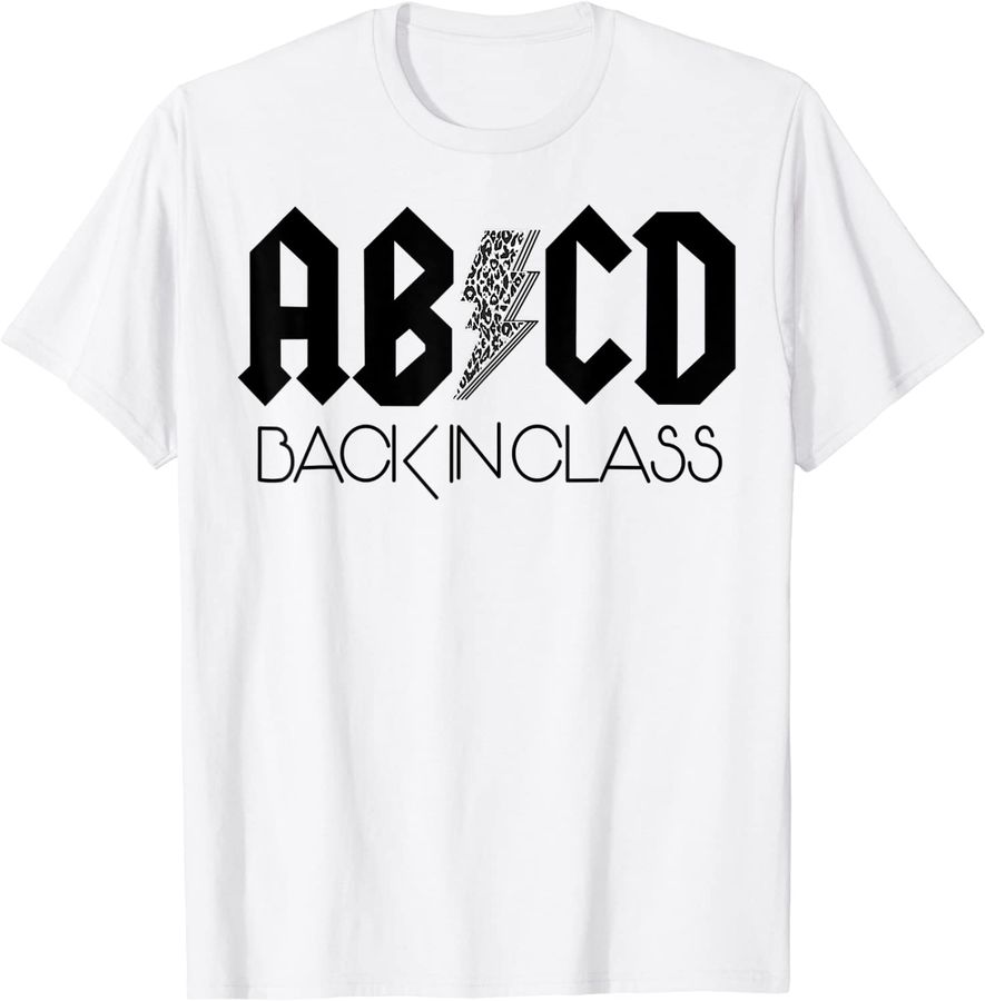 ABCD Back In Class Leopard Back To School