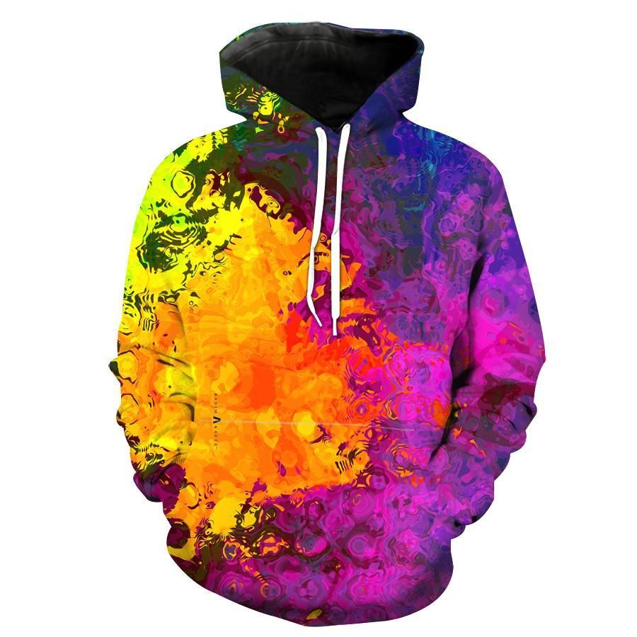 Abstract Color Epic Abstracts Hoodie 3D