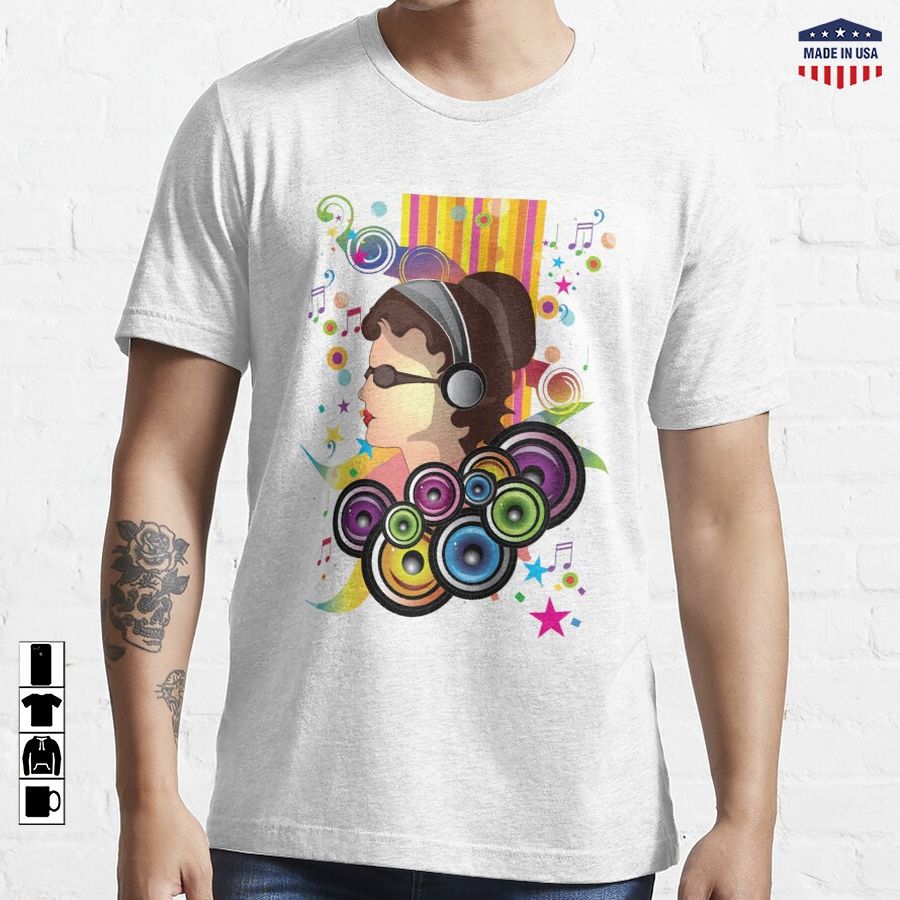 Abstract Music lady  Essential T-Shirt