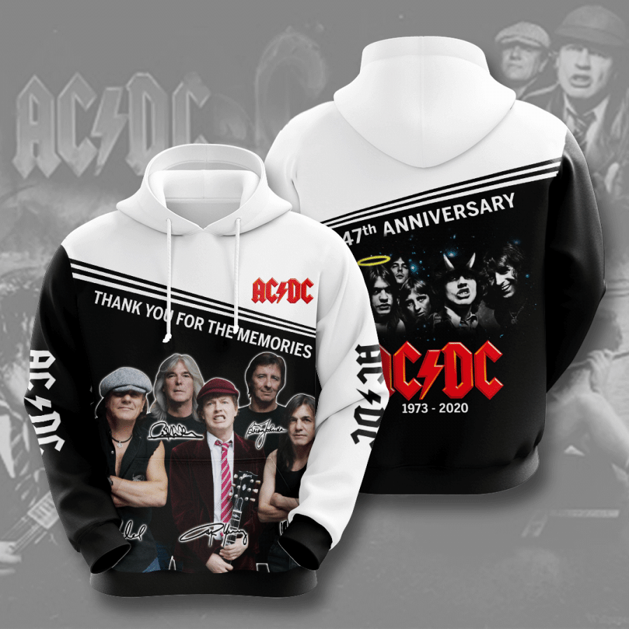 ACDC 1973 47Th Anniversary 2020 3D Hoodie Sweatshirt
