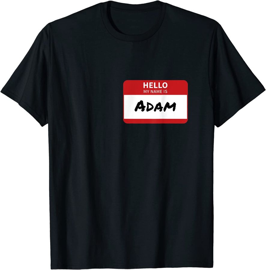 Adam Name Tag, Hello My Name Is Adam_2