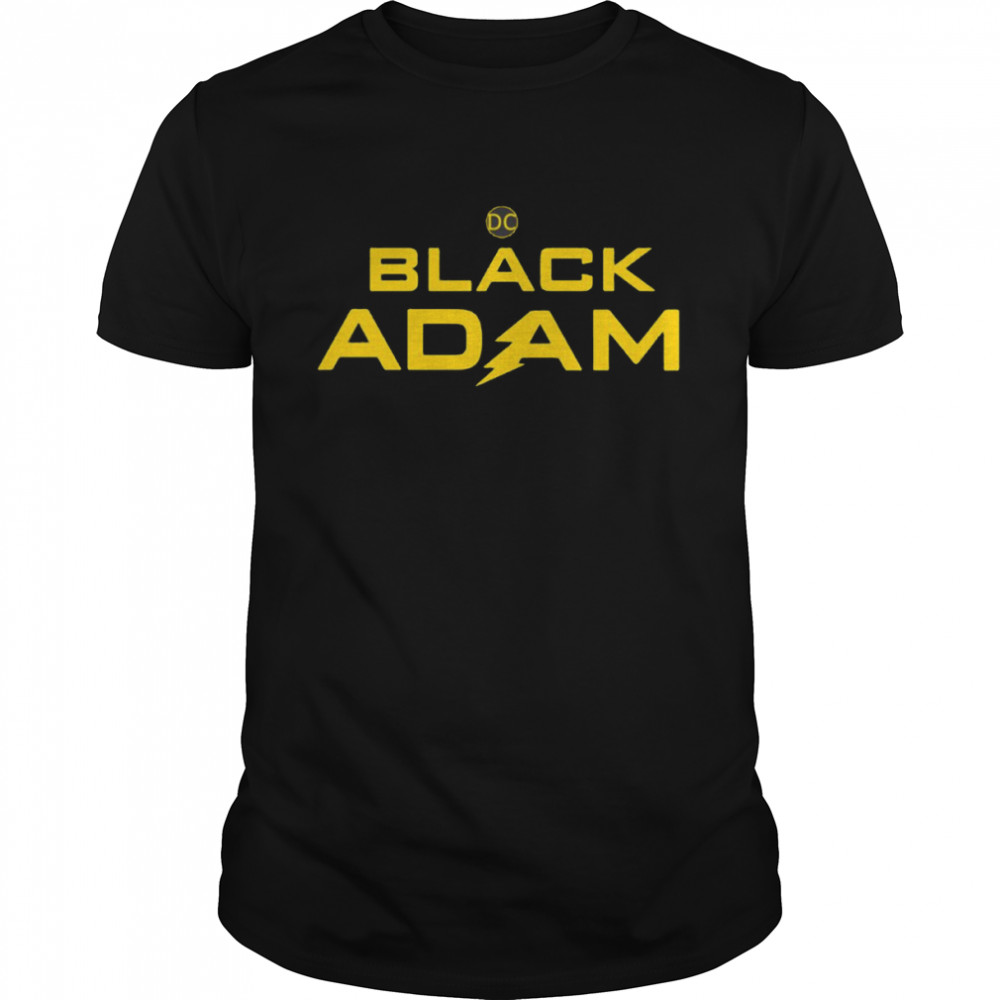 Adventure Black Adam Text Logo shirt