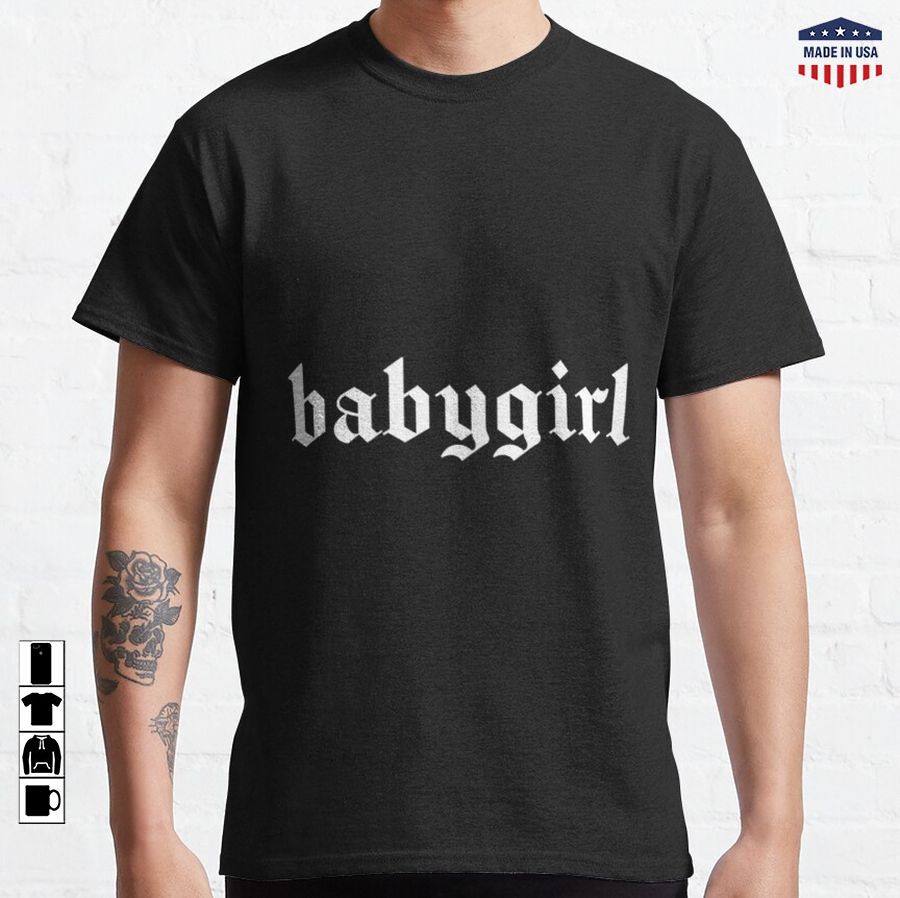 Aesthetic Babygirl Lettering E-girl, E-boy_2 Classic T-Shirt