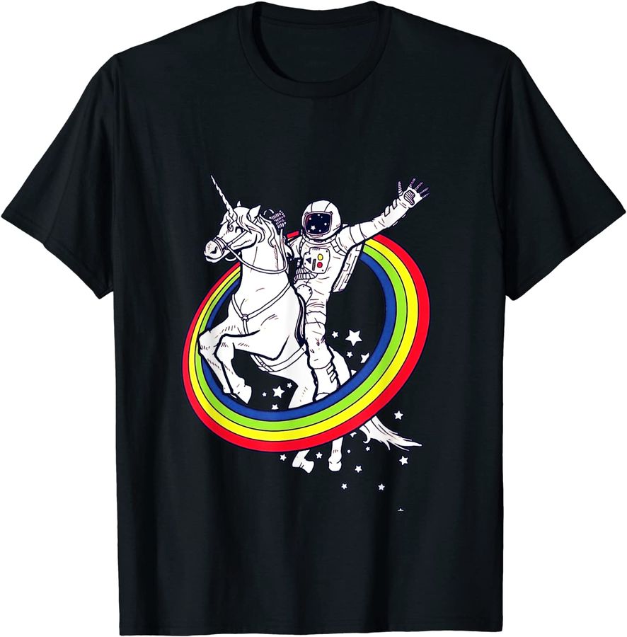 AETICON Astronaut Riding Unicorn Rainbow LGBTQIA+ Pride