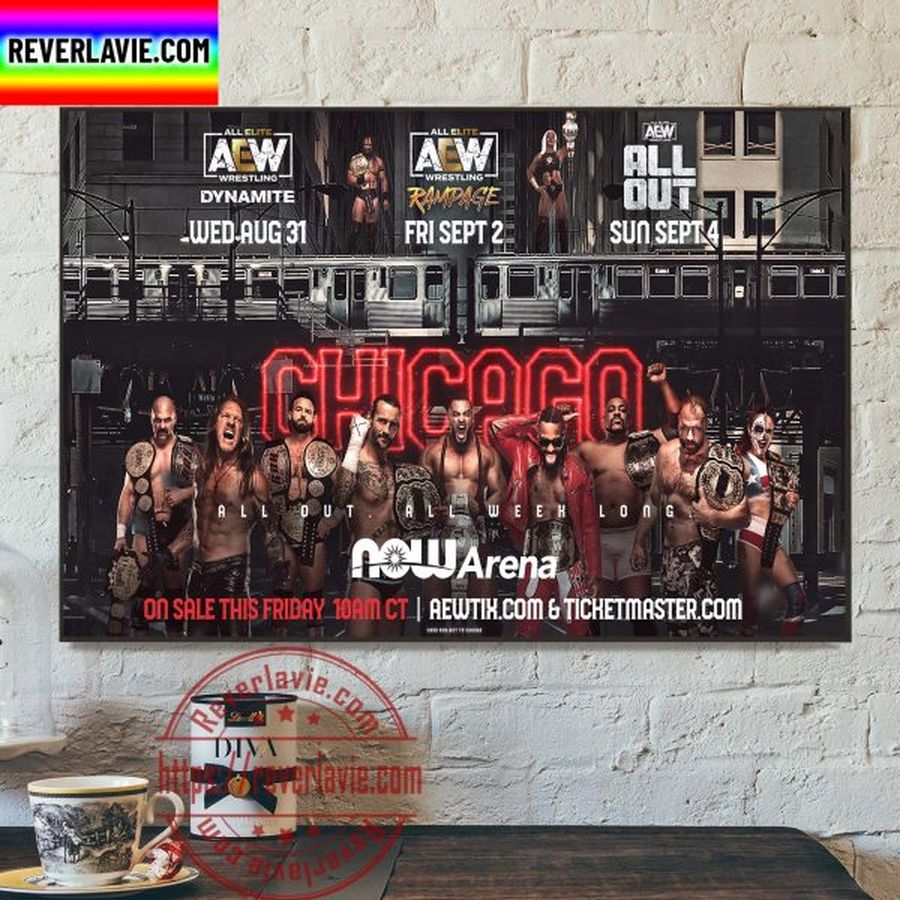 AEW All Out All Week Long NOW Arena Home Decor Poster Canvas
