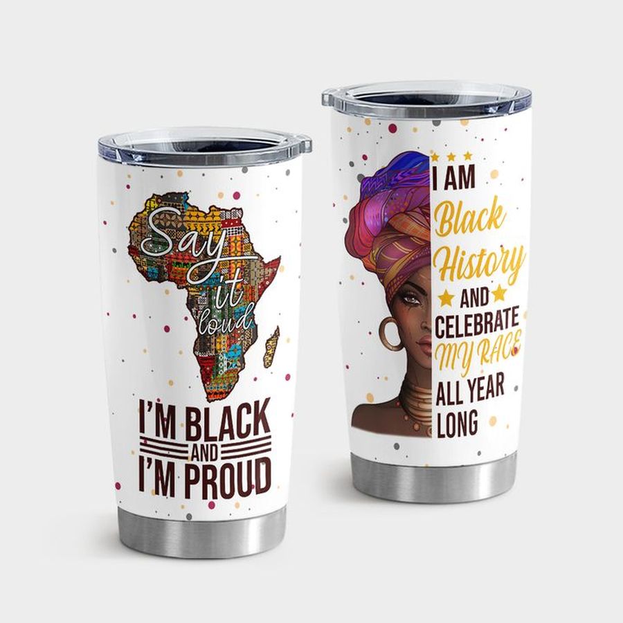 African Culture Stainless Steel Tumbler, Black History Tumbler Tumbler Cup 20oz , Tumbler Cup 30oz, Straight Tumbler 20oz