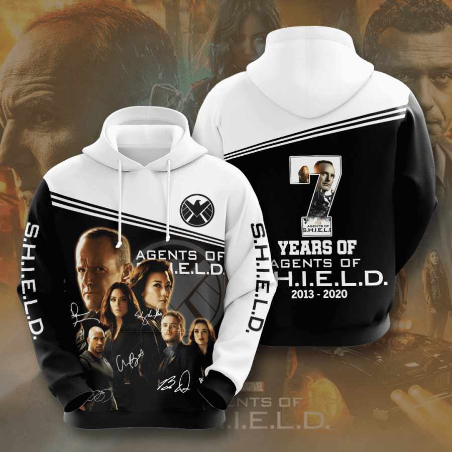 Agents Of S.H.I.L.D Movie Character Anniversary 7 Years 3D Hoodie For Men For Women All Over Printed Hoodie Shirt 2020