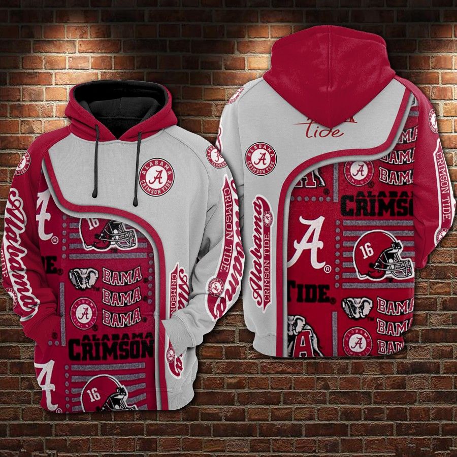 Alabama Crimson Tide 3D Hoodie For Men For Women All Over Printed Hoodie